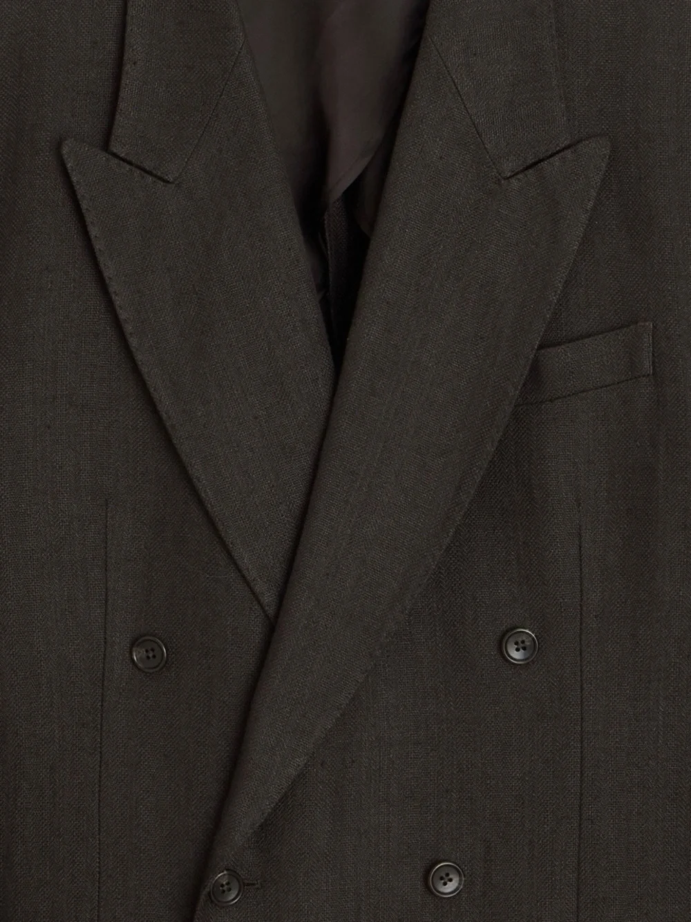 Todd Snyder Dark Brown Double-Breasted Blazer